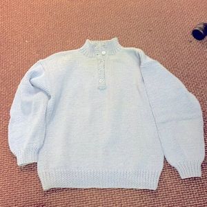 Soft lavender/blue button up sweater